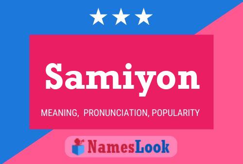 Постер имени Samiyon