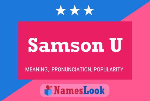 Постер имени Samson U