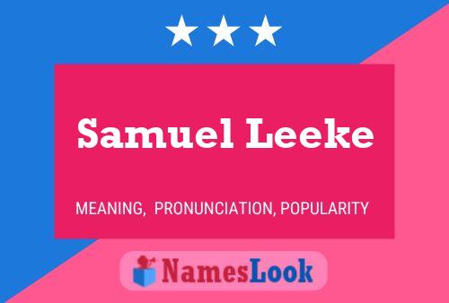 Постер имени Samuel Leeke