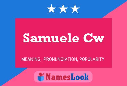 Постер имени Samuele Cw