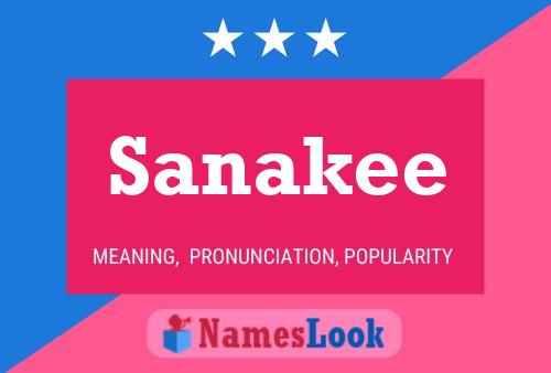 Постер имени Sanakee