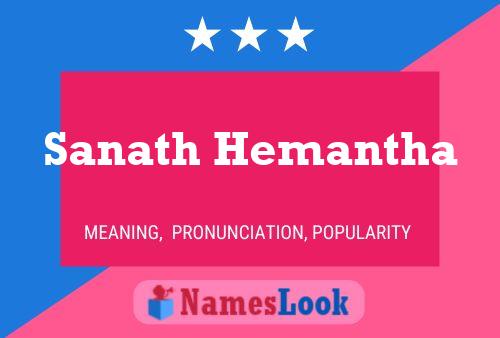 Постер имени Sanath Hemantha