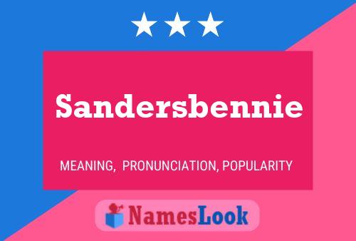 Постер имени Sandersbennie