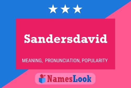 Постер имени Sandersdavid