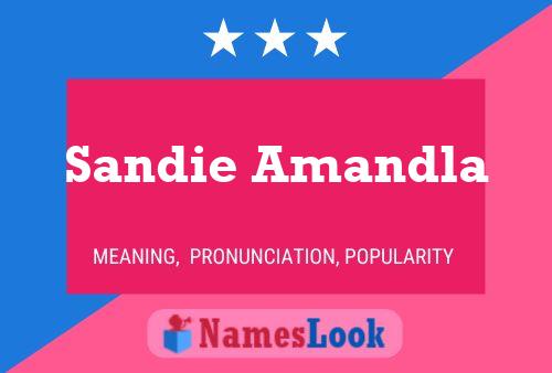 Постер имени Sandie Amandla