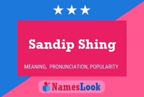 Постер имени Sandip Shing