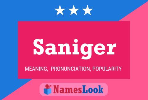 Постер имени Saniger