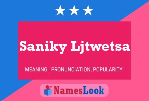 Постер имени Saniky Ljtwetsa