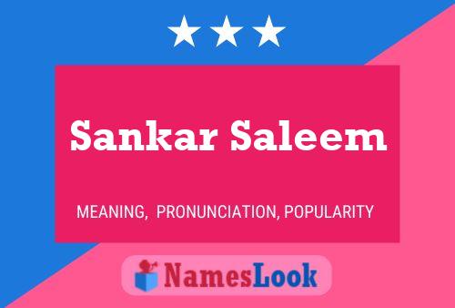 Постер имени Sankar Saleem