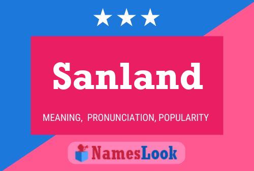 Постер имени Sanland