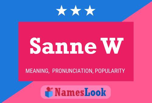 Постер имени Sanne W