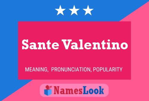 Постер имени Sante Valentino