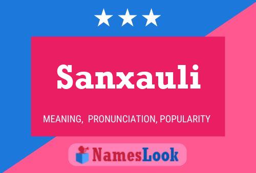 Постер имени Sanxauli