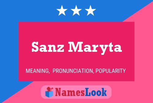 Постер имени Sanz Maryta