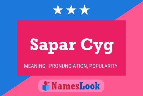 Постер имени Sapar Cyg