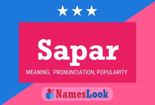 Постер имени Sapar