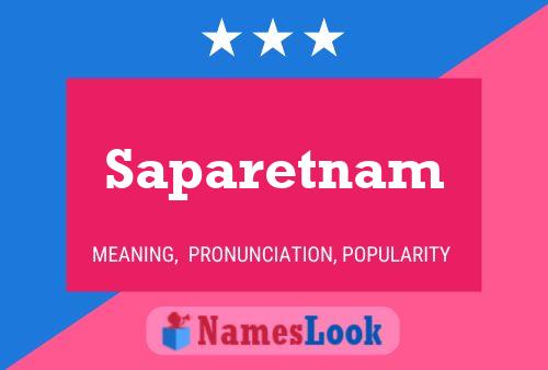 Постер имени Saparetnam