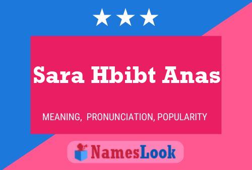 Постер имени Sara Hbibt Anas