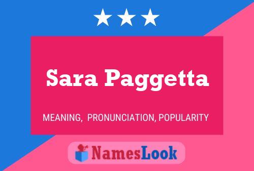 Постер имени Sara Paggetta