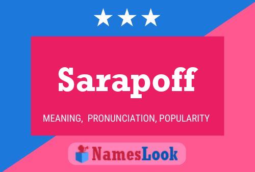 Постер имени Sarapoff