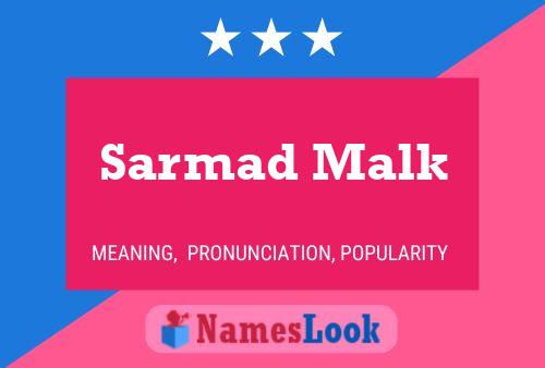 Постер имени Sarmad Malk