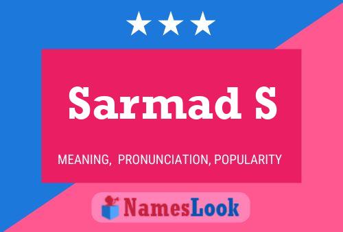 Постер имени Sarmad S