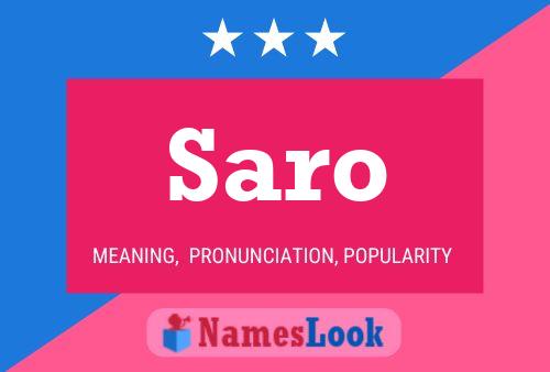 Постер имени Saro