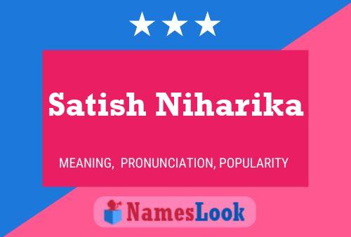 Постер имени Satish Niharika