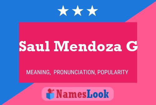 Постер имени Saul Mendoza G