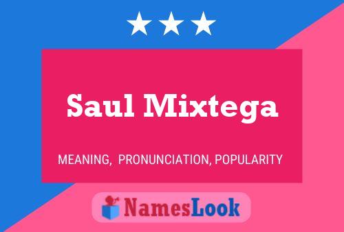 Постер имени Saul Mixtega