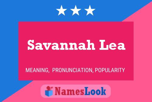 Постер имени Savannah Lea