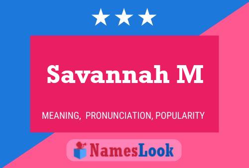 Постер имени Savannah M