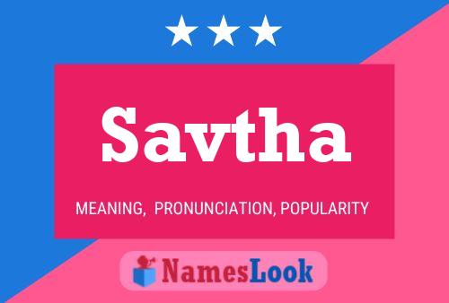 Постер имени Savtha