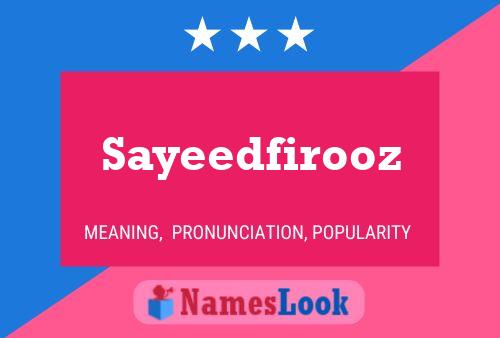 Постер имени Sayeedfirooz