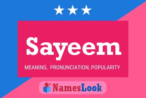 Постер имени Sayeem