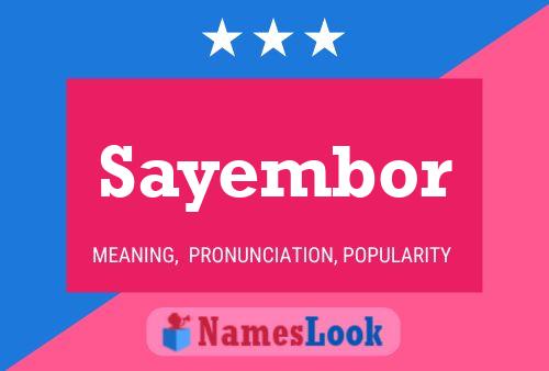 Постер имени Sayembor