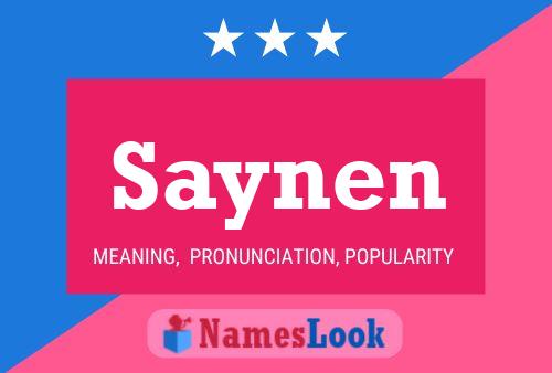 Постер имени Saynen