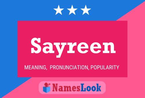 Постер имени Sayreen