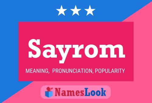 Постер имени Sayrom