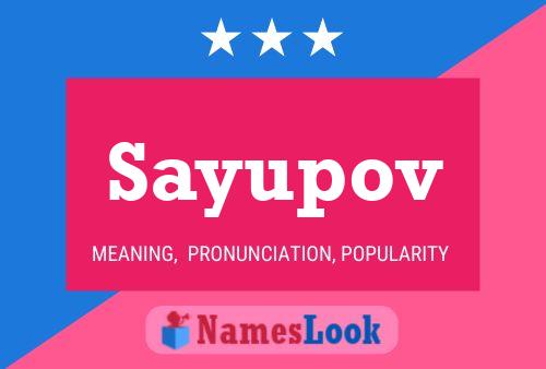 Постер имени Sayupov