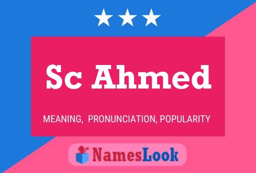 Постер имени Sc Ahmed