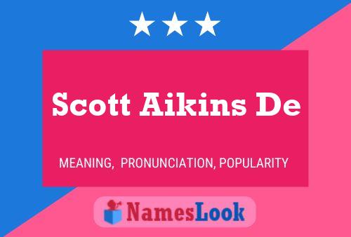 Постер имени Scott Aikins De