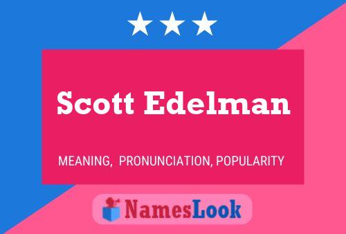 Постер имени Scott Edelman