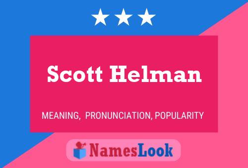 Постер имени Scott Helman