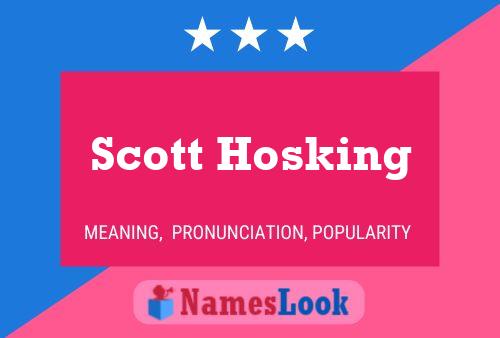 Постер имени Scott Hosking