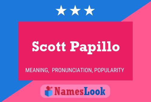 Постер имени Scott Papillo