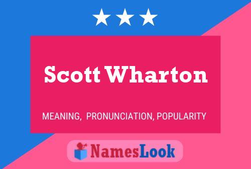 Постер имени Scott Wharton