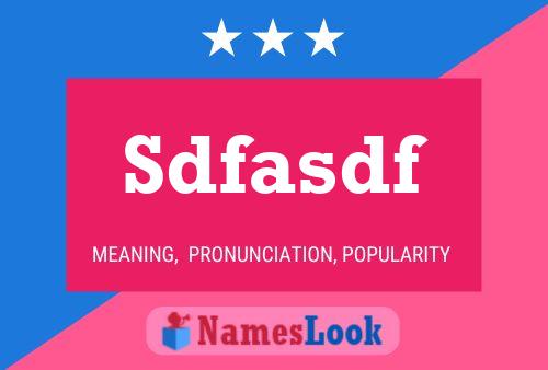 Постер имени Sdfasdf