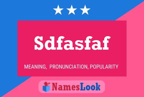 Постер имени Sdfasfaf