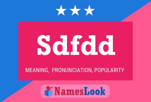 Постер имени Sdfdd